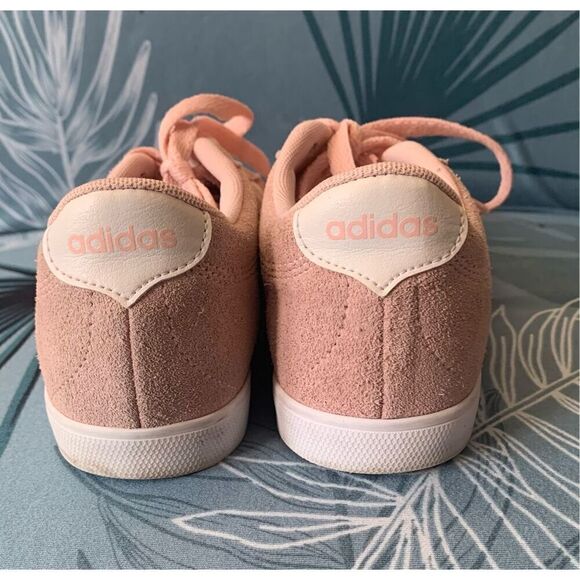 Adidas Neo Comfort Footbed  pink SUEDE SNEAKER GYM SHOES sz 7 - Picture 4 of 7